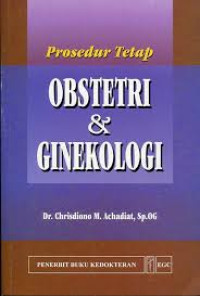 Image of Prosedur Tetap Obstetri dan Ginekologi